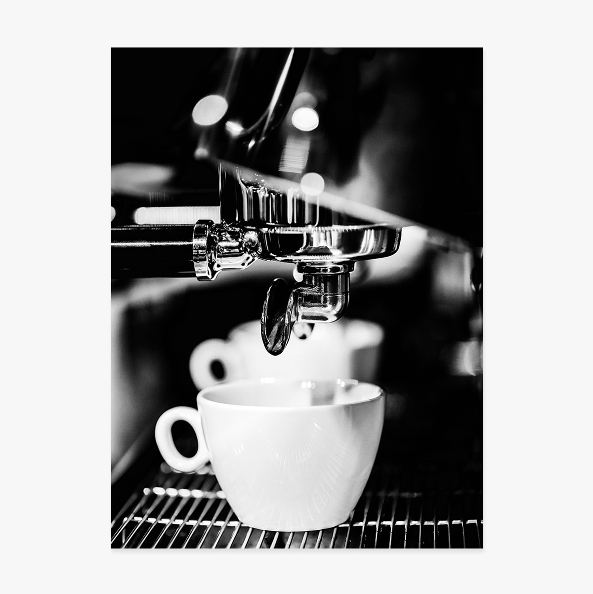 Affiche « Black and white coffee time »