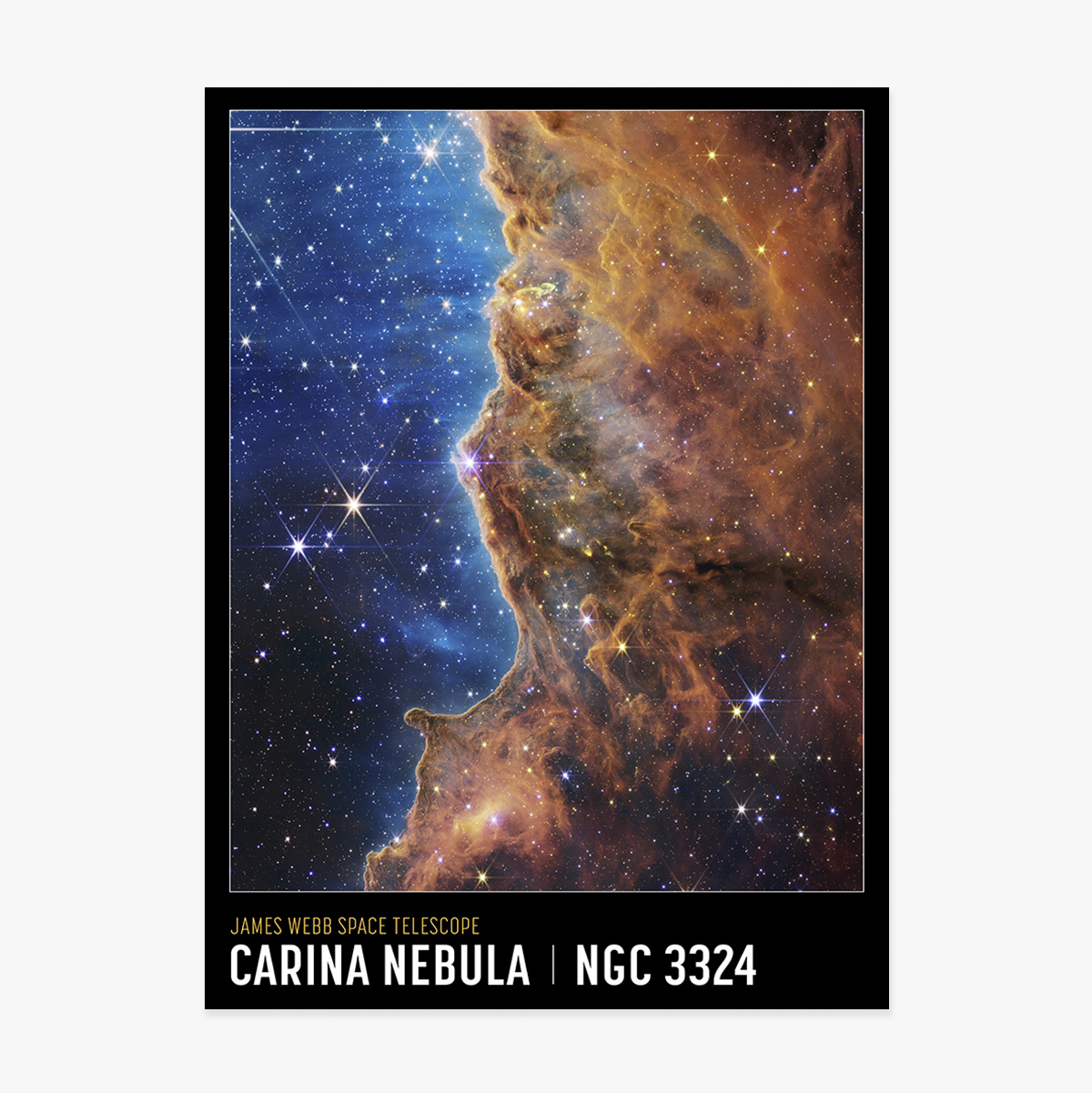 Poster van de Carina-nevel