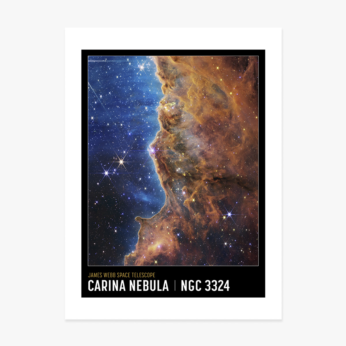 Poster van de Carina-nevel