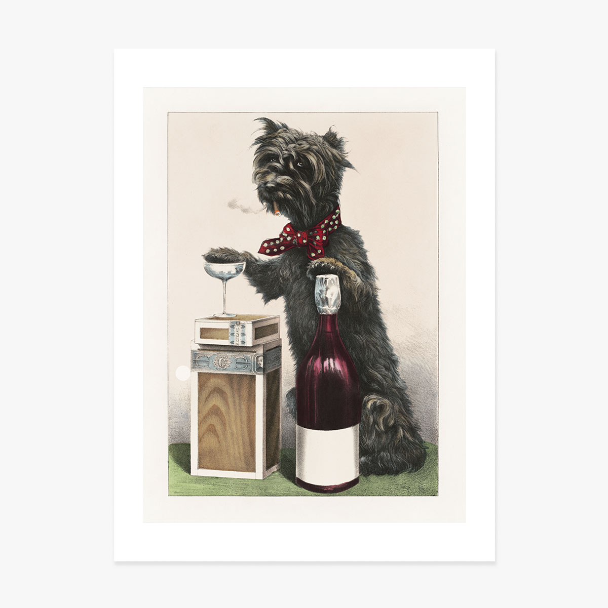 Affiche « Chien joyeux »