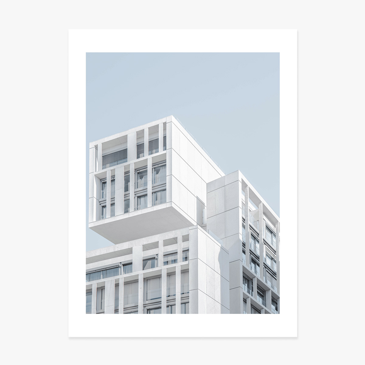 Poster van een gebouw in Madrid