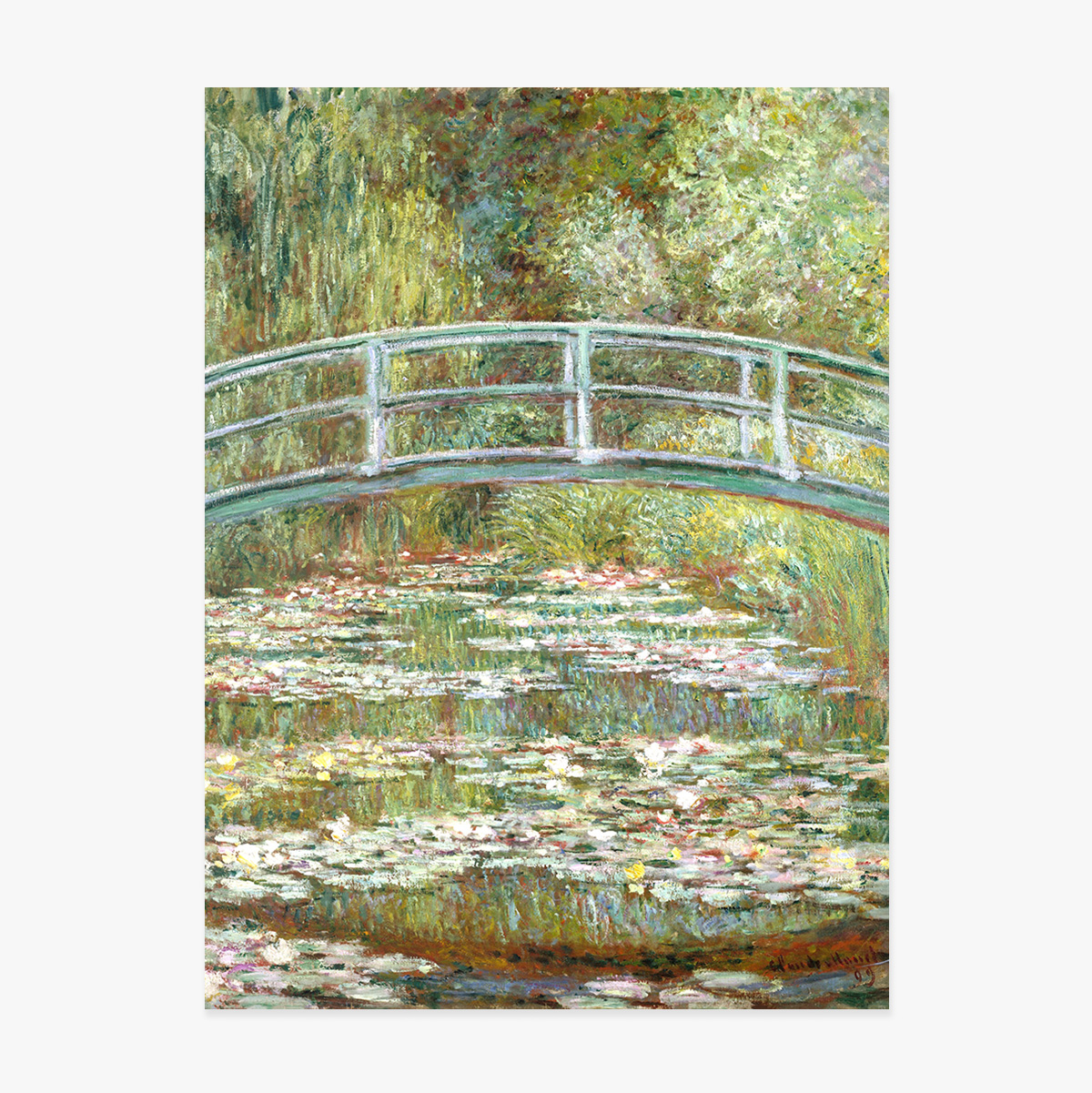 Affiche de Claude Monet, Le pont sur un étang aux nénuphars, 1899
