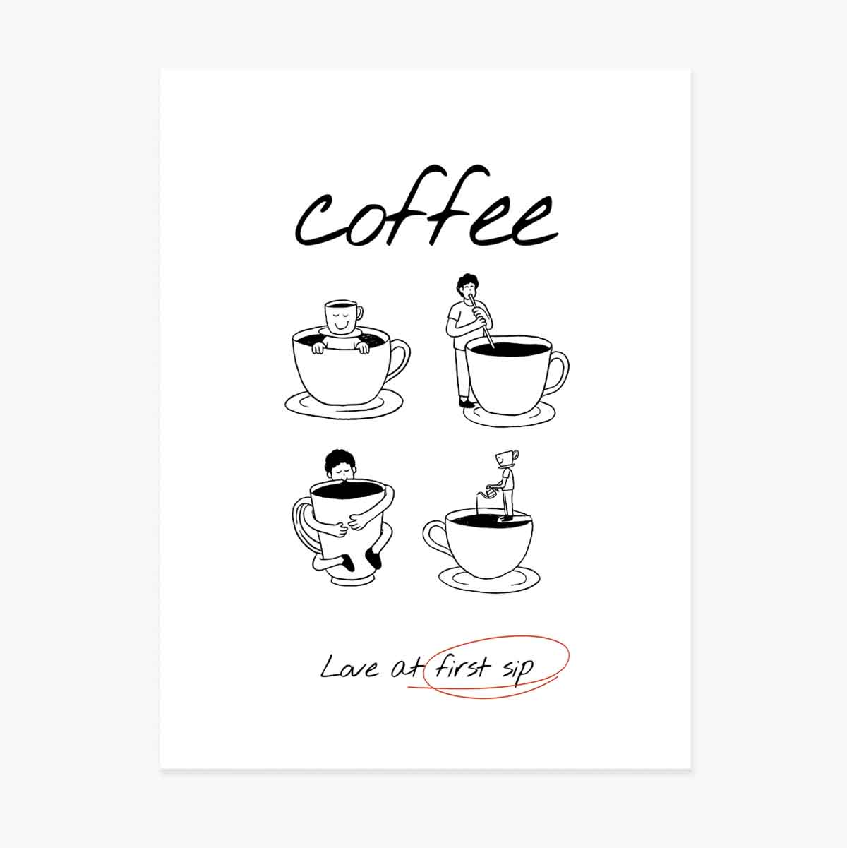 Affiche « Coffee love »