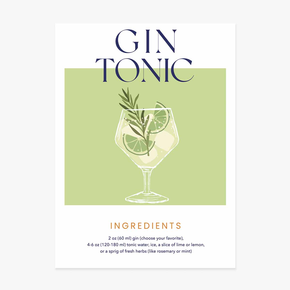 Poster Gin-tonic