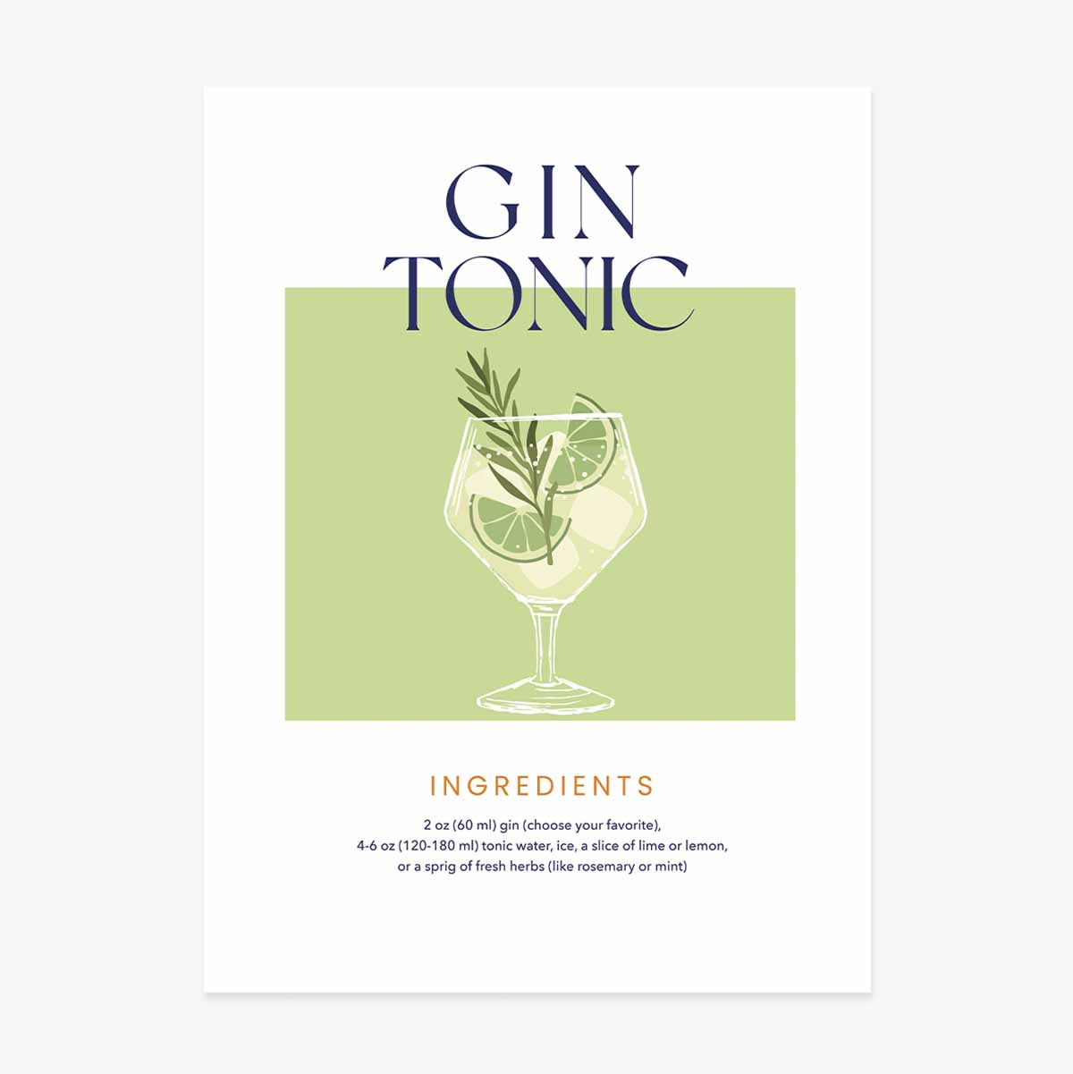 Poster Gin-tonic