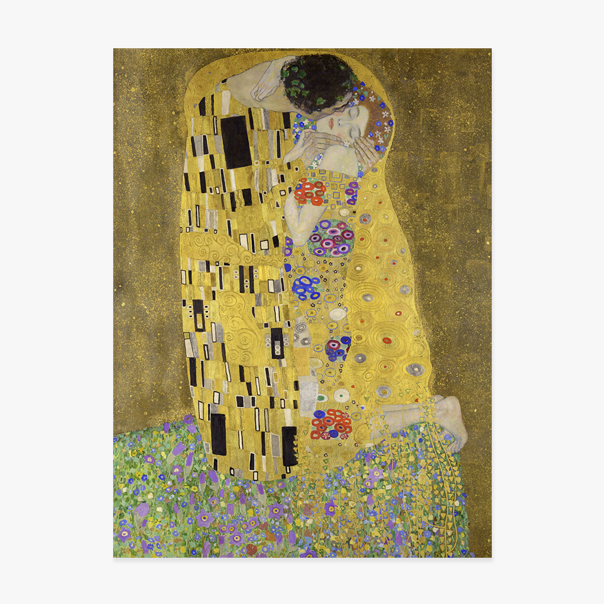 Affiche de Gustav Klimt, « Le Baiser », 1908