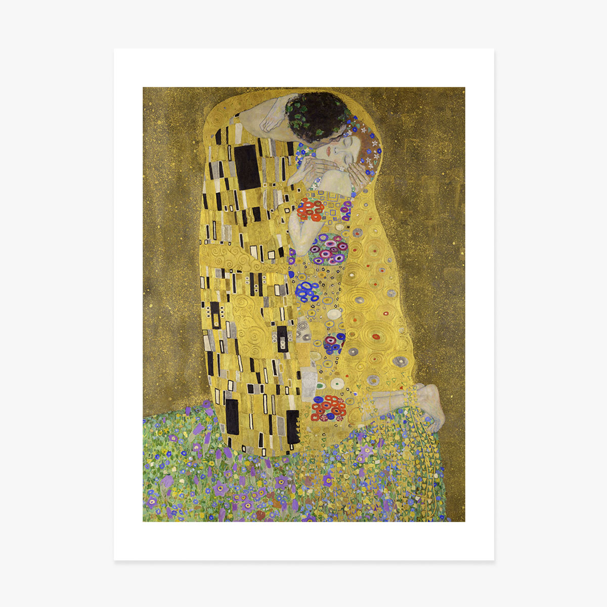 Affiche de Gustav Klimt, « Le Baiser », 1908