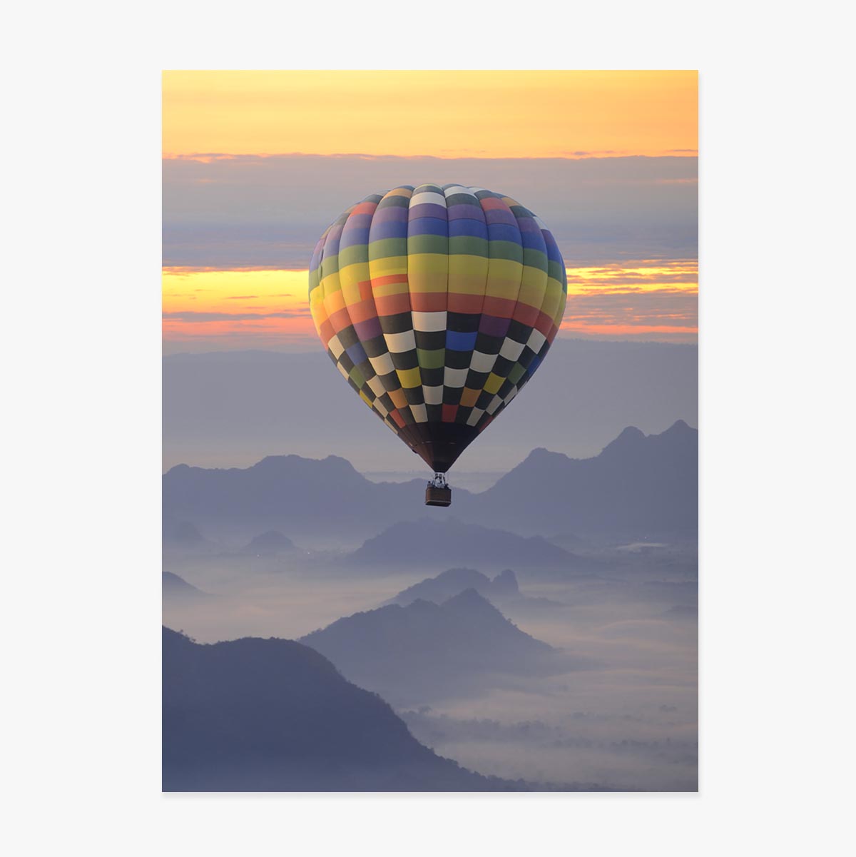 Affiche « Ballon à air chaud »
