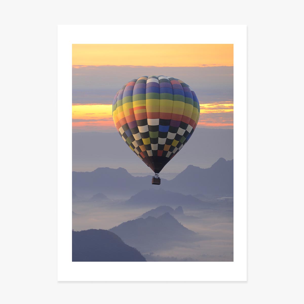 Affiche « Ballon à air chaud »