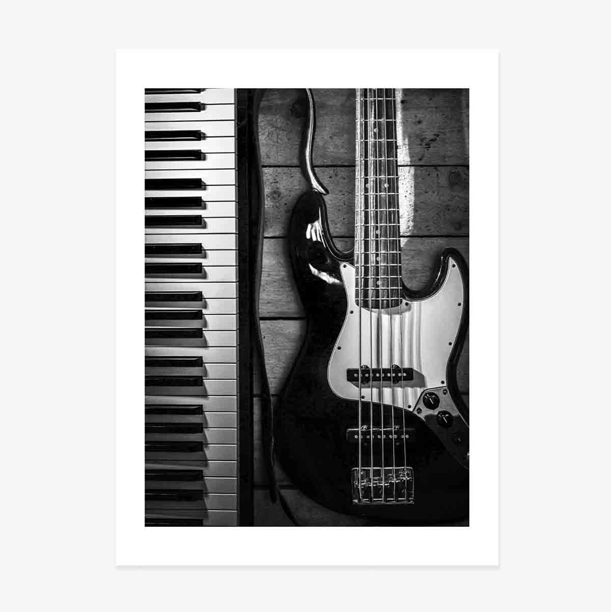 Poster met muziekinstrumenten
