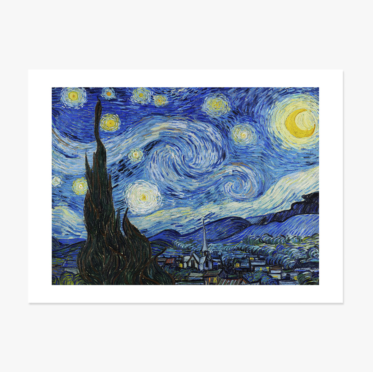Poster in liggend formaat - Vincent van Gogh - Sterrennacht 1889