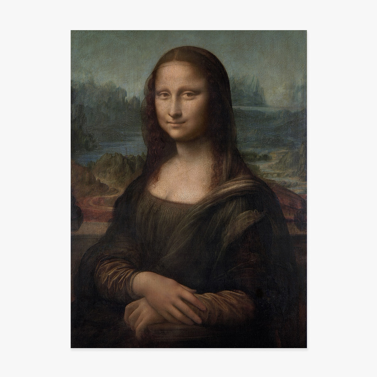 Poster van Leonardo da Vinci, Mona Lisa del Giocondo, 1506