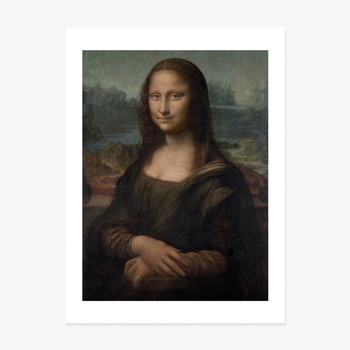 Poster van Leonardo da Vinci, Mona Lisa del Giocondo, 1506
