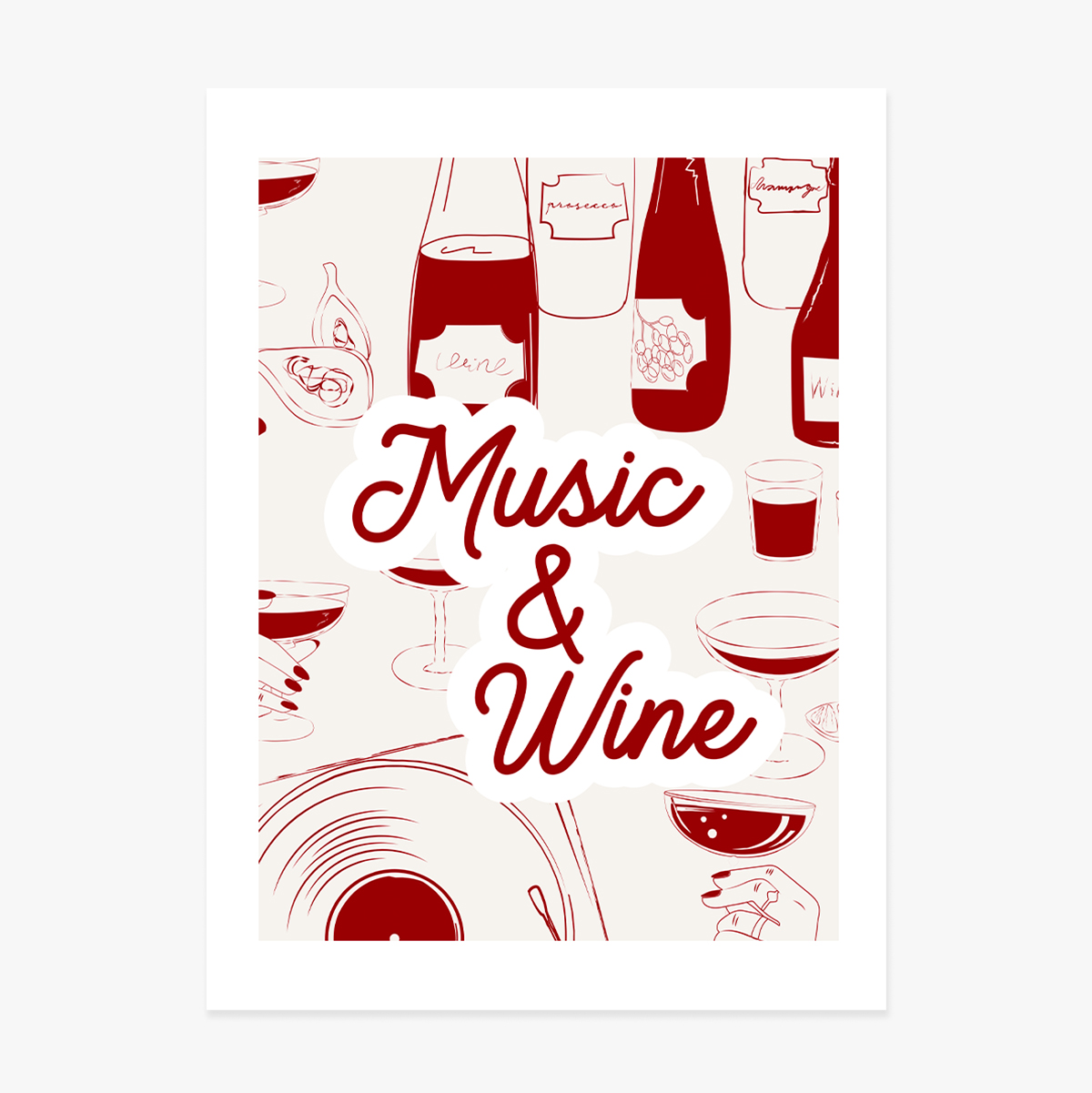 Affiche « Musique et vin »