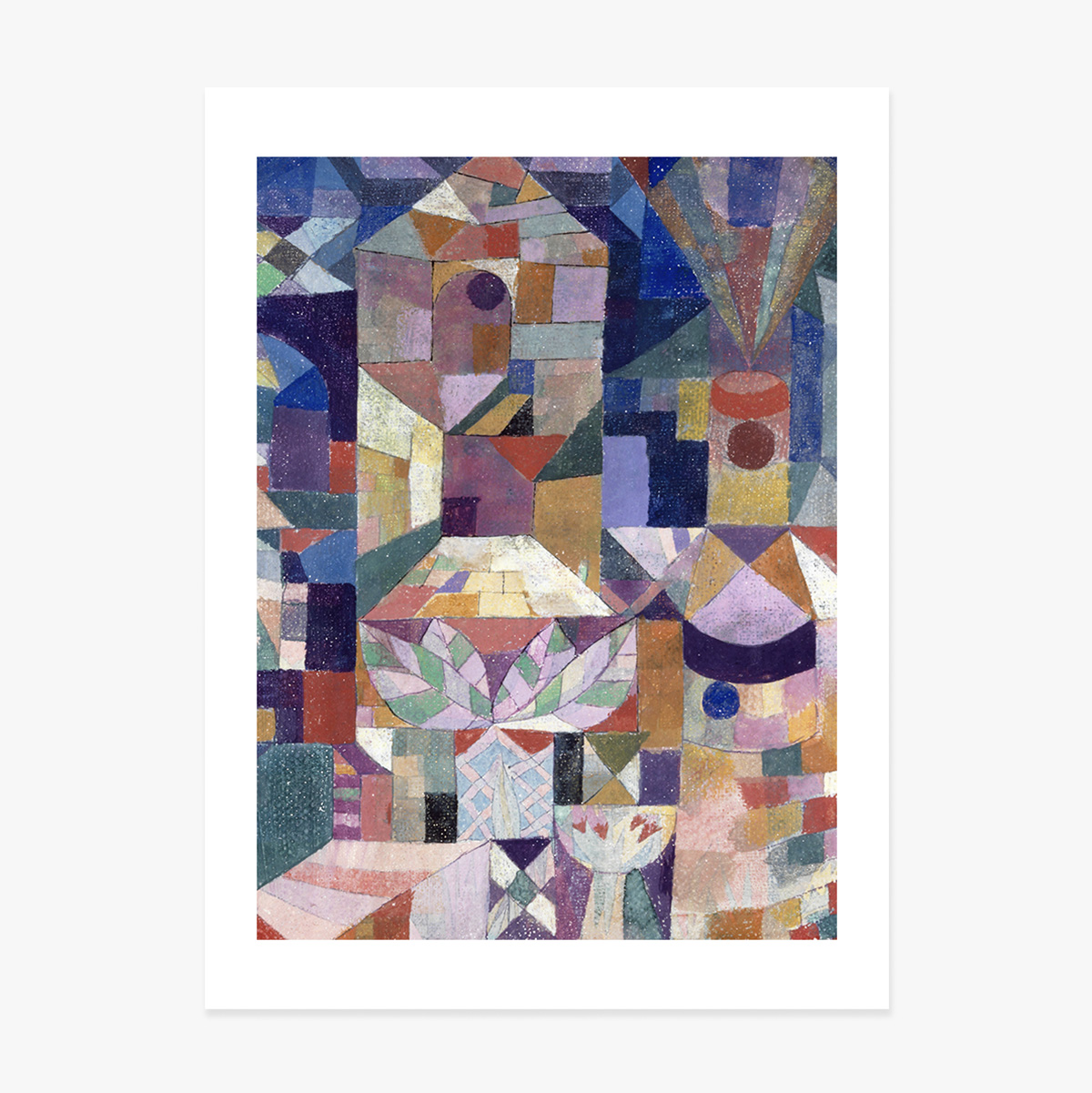 Affiche de Paul Klee, Burggarten, 1919