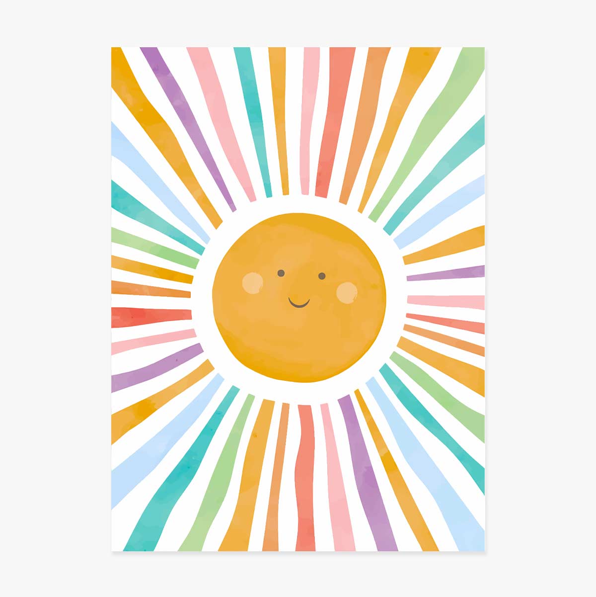 Affiche « Soleil coloré »