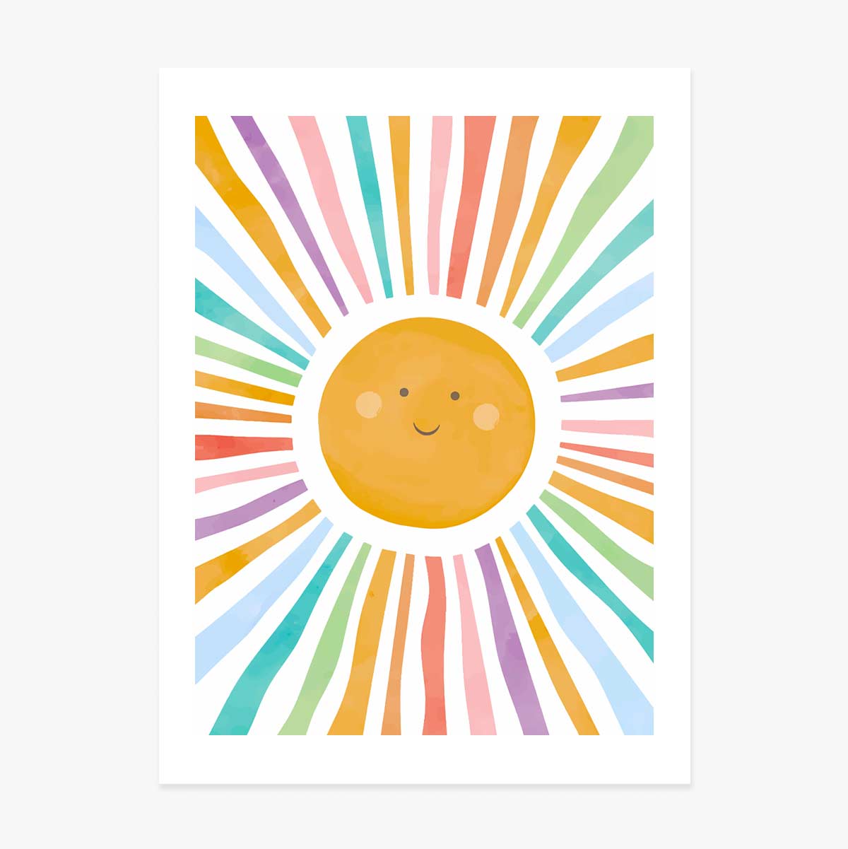 Affiche « Soleil coloré »