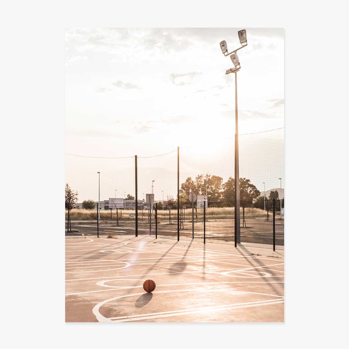Affiche « Terrain de basket »